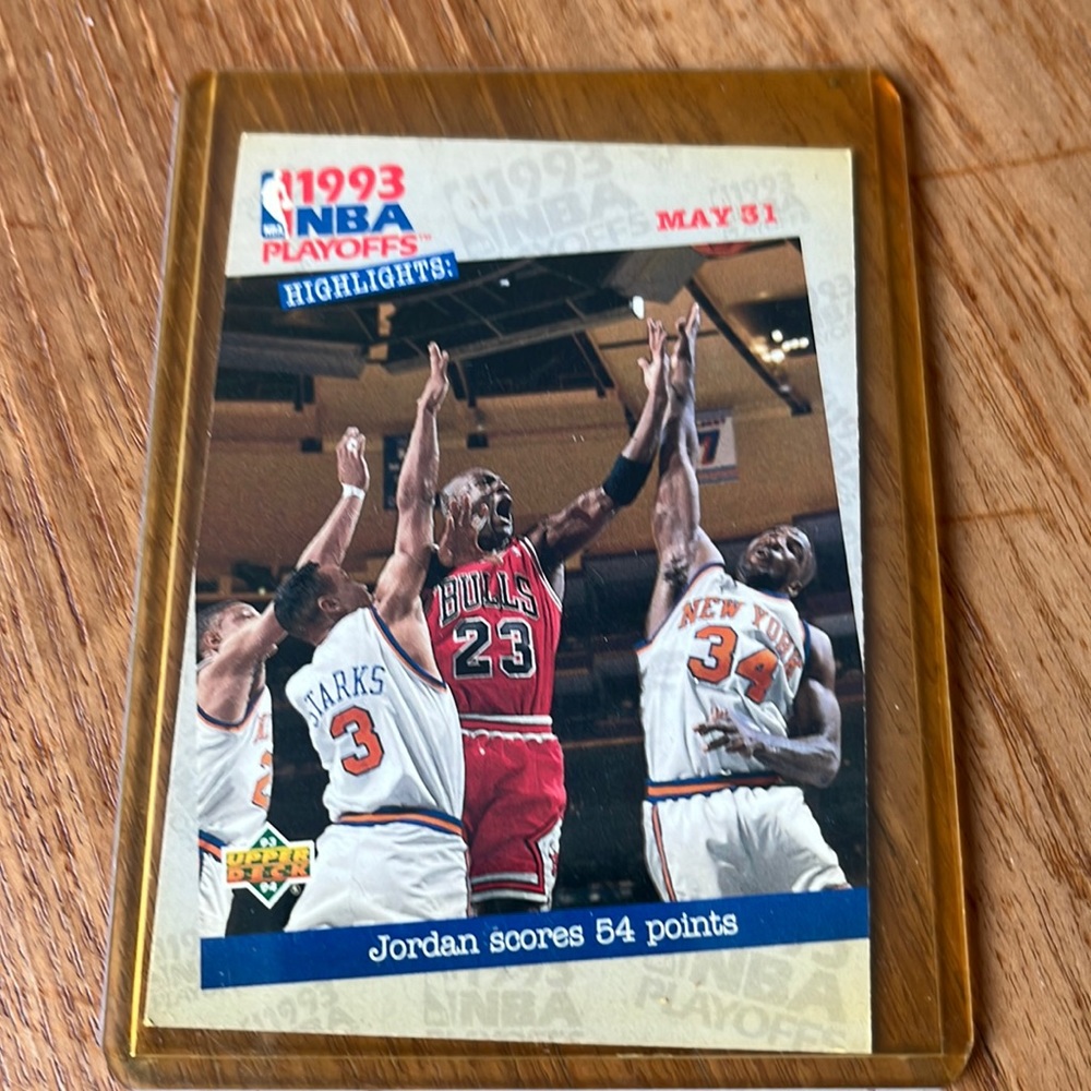 1993 NBA playoffs highlight card Jordan May 31